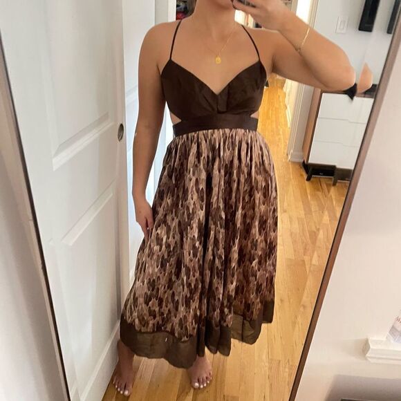 Silk cutout dress  - Picture 1 of 10